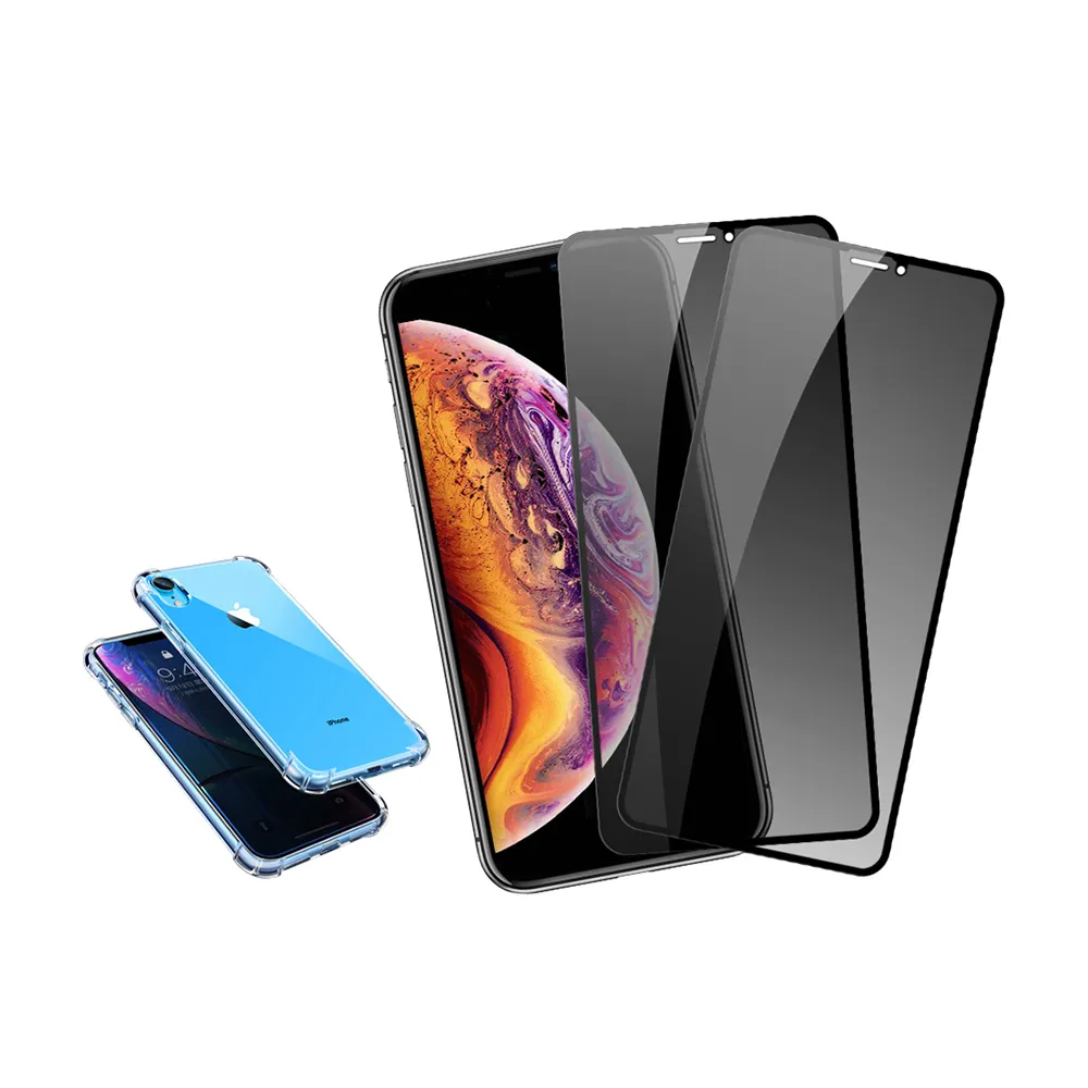 iPhone XR 6.1吋 防窺9H鋼化玻璃膜手機保護貼(iPhoneXR保護貼 XR鋼化膜)