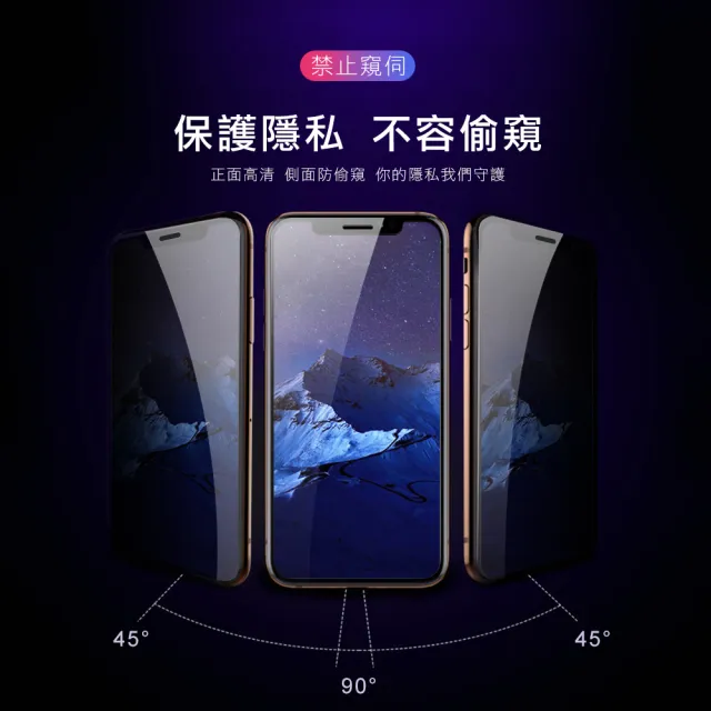 iPhone XR 6.1吋 防窺9H鋼化玻璃膜手機保護貼(iPhoneXR保護貼 XR鋼化膜)