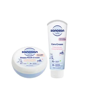 【sanosan】珊諾baby re:mind極潤全效修護膏 150ml+極潤潤膚霜 100ml