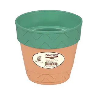 【特力屋】素陶盆套雙色3.5吋 綠