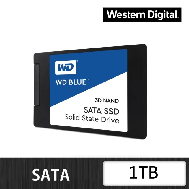 【WD 威騰】藍標 1TB 2.5吋 7mm SATA 3D NAND 固態硬碟(WDS100T3B0A)