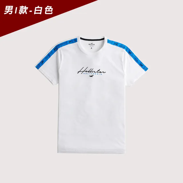 【HOLLISTER Co】HCO 海鷗 經典圖案短袖T恤 上衣-男-多色款組合(可男女搭配/春夏舒適/平輸品/短T)