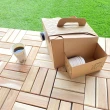 【簡約家具】實木拼接地版6入 實木地板(相思木地板 拼接地板 卡扣地板)