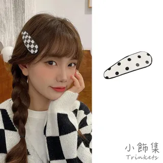 【小飾集】黑白髮夾 撞色髮夾/法式復古黑白撞色主題造型髮夾 邊夾(4款任選)