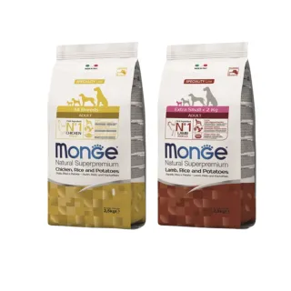 【Monge 瑪恩吉】天然呵護系列 成犬雞肉/迷你成犬羊肉 2.5kg(狗飼料 狗乾糧 犬糧)