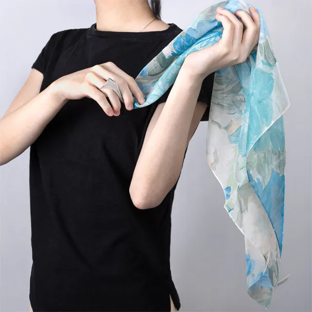 【iTa.a】100%義大利制造雪紡小方巾(時尚.機能.環保-歐洲工藝普及版18)
