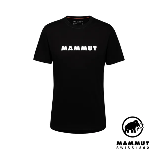 【Mammut 長毛象】Mammut Core T-Shirt Men Logo 輕便機能短袖T 男款 黑色 #1017-04030