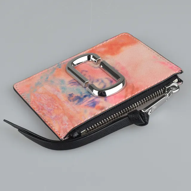 【MARC BY MARC JACOBS】THE SANPSHOT防刮皮革渲染卡片證件夾(水彩粉)