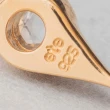 【ete】珍珠拓帕石墜飾C型夾式耳環(金色)