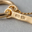 【ete】3WAY 雙鍊寶石C型夾式耳環(金色)