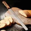 【PUSH!】廚房用品不銹鋼烘焙麵包刀蛋糕刀吐司鋸齒切片刀細齒粗齒自選(烘焙刀D288)