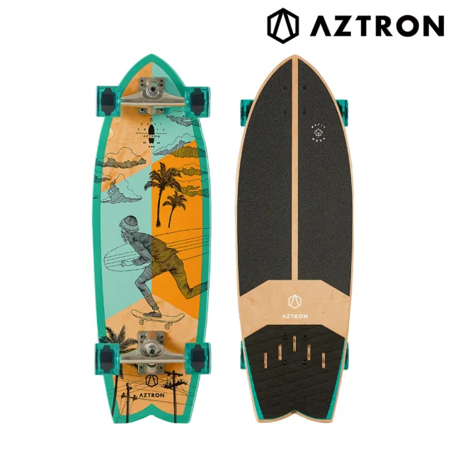 【Aztron】衝浪滑板 STREET 31 Surfskate Board AK-302(街板 衝浪 滑板 極限運動)