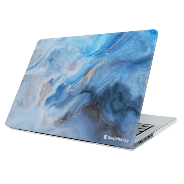 【SwitchEasy 魚骨牌】MacBook 14吋 Marble 大理石保護殼(通用MacBook Pro M2 Pro / M2 Pro Max 晶片)