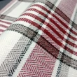 【Hanmei】厚磅棉麻抱枕套 / 紅蘇格蘭紋(45x45cm)