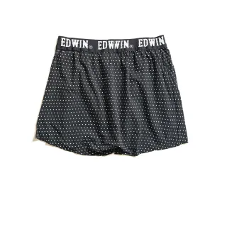 【EDWIN】男裝 黑白印花平口褲 / 單件(中灰色)
