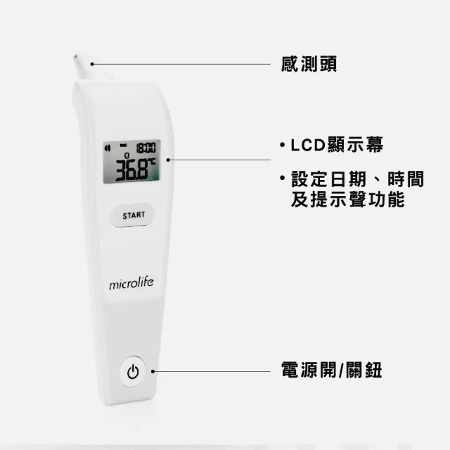 【microlife 百略醫學】紅外線耳溫槍(免耳套)