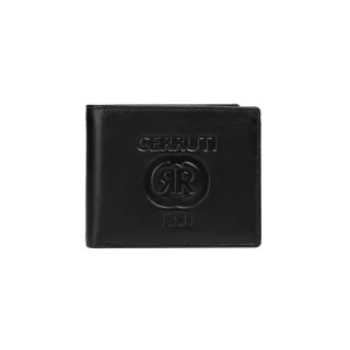 【Cerruti 1881】頂級小牛皮4卡零錢袋皮夾 CEPU05535M(送禮盒提袋 男夾)
