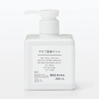 【MUJI 無印良品】PET補充瓶/白.250ml