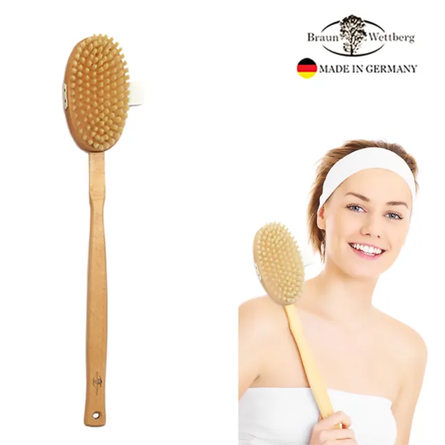 【BRAUN WETTBURG 珀薇】德國製 森林芬多按摩刷(乾刷/沐浴按摩美容/雙11)