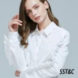 【SST&C 出清２折】白色荷葉邊袖襯衫7671809001