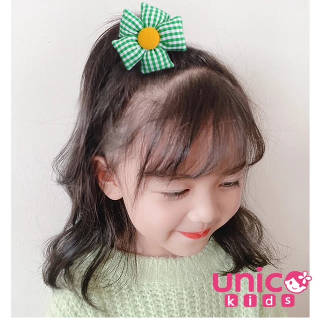 【UNICO】兒童韓系唯美大花朵髮圈(髮飾/配件/聖誕)