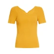 【OUWEY 歐薇】仙氣美背綁結造型針織上衣(黃色；S-M；3222085026)