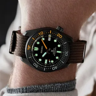 【SEIKO 精工】Prospex 限量 黑潮系列 1968年潛水機械錶 套錶 現代詮釋版/42mm(SPB255J1/6R35-01X0B)