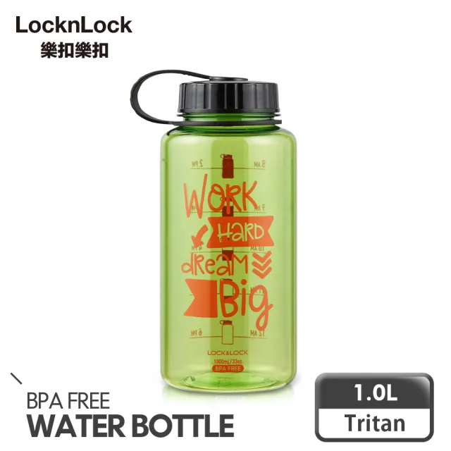 【LocknLock 樂扣樂扣】Tritan旋蓋優質運動水壺1000ml(4色任選)