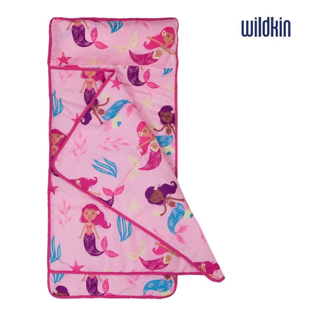 【Wildkin】每日幼教睡袋/午睡墊/無毒兒童睡袋(600513 美人魚派對)