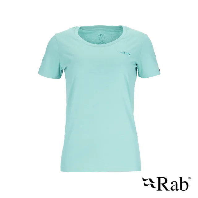 【RAB】Stance Mountain Peak Tee Wmns 透氣短袖有機棉T恤 女款 融冰 #QCB67