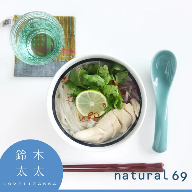 【Natural69】波佐見燒 border border海軍風條紋丼碗 L - 3條(鈴木太太公司貨)