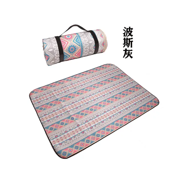 【Mega】波希米亞民族風防水露營野餐墊 露營墊 150X150cm(野餐布 地墊 沙灘墊)