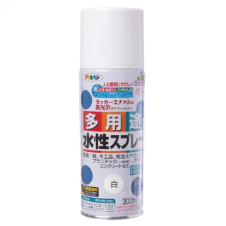 【特力屋】日本Asahipen 新水性室內外多用途噴漆 亮光白