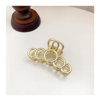 【NANA】娜娜 法式圈圈金屬鯊魚夾 HPA6(金屬鯊魚夾)