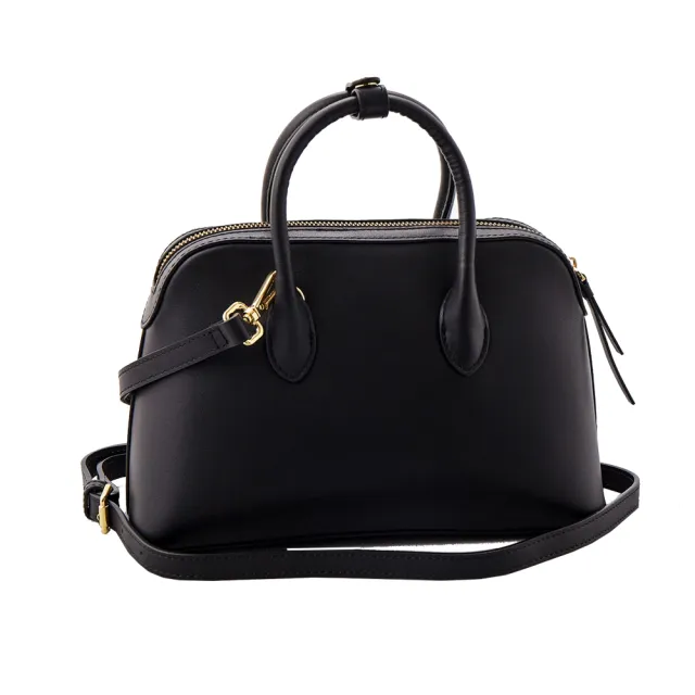 【Cerruti 1881】義大利原裝進口 頂級小牛皮手提包 CEBA04263M(黑色)