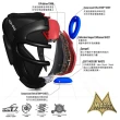 【RDX】全罩防護 拳擊格鬥 頭盔 HGR-T1B(MMA 格鬥 散打 泰拳 拳擊 頭盔 安全帽  跆拳道)