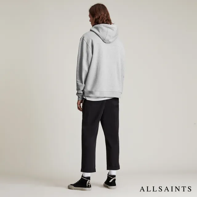 【ALLSAINTS】DROPOUT 純棉LOGO連帽衛衣-灰(常規版型)