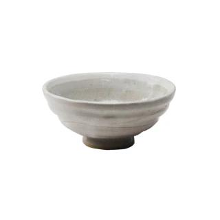 【有種創意食器】日本美濃燒 - 雲畫白陶飯碗(12.5cm)