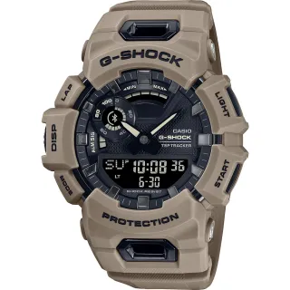 【CASIO 卡西歐】G-SHOCK 運動生活藍芽多功能手錶-卡其 新年禮物(GBA-900UU-5A)