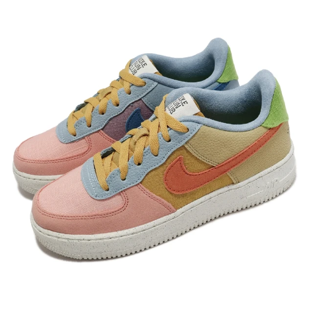 NIKE 耐吉 休閒鞋 Air Force 1 LV8 NN GS 彩色 大童 女鞋 手繪 椰樹 環保(DM0984-700)