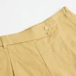 【OUWEY 歐薇】清新氣質不規則腰釦鬆緊短褲(黃色；S-L；3222086028)