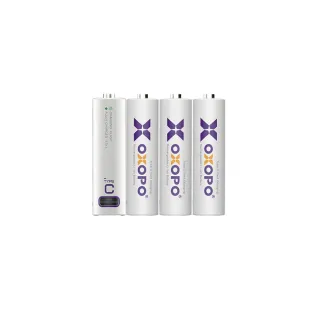 【OXOPO乂靛馳】XC系列 USB Type-C 充電鋰電池(3號4入)