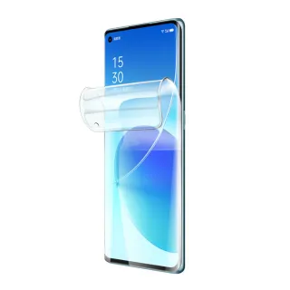 【YANG YI 揚邑】2入OPPO Reno6 Pro 滿版隱形水凝膜防爆防刮螢幕保護貼