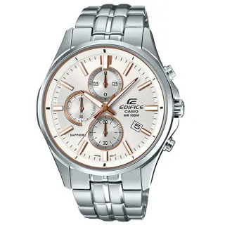 【CASIO 卡西歐】EDIFICE 立體時標三眼計時錶(EFB-530D-7A)