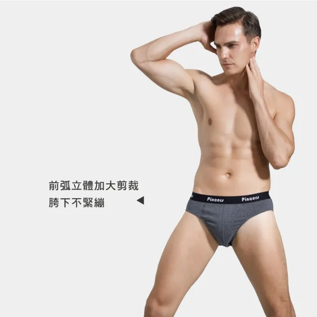 【Pincers品麝士】五入組 精梳純棉男三角褲 男內褲 全棉內褲(4色任選/ M-2L)