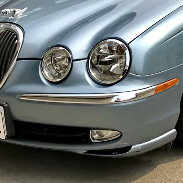 【IDFR】Jaguar S-Type 積架 捷豹 1998~2002 前保桿 左邊 鍍鉻飾條(保險桿飾條 保桿飾條)