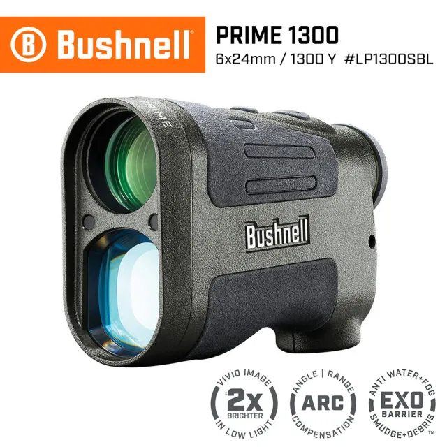 【Bushnell】Prime 1300 先鋒系列 7-1300碼 6x24mm 雷射測距望遠鏡 LP1300SBL(公司貨)