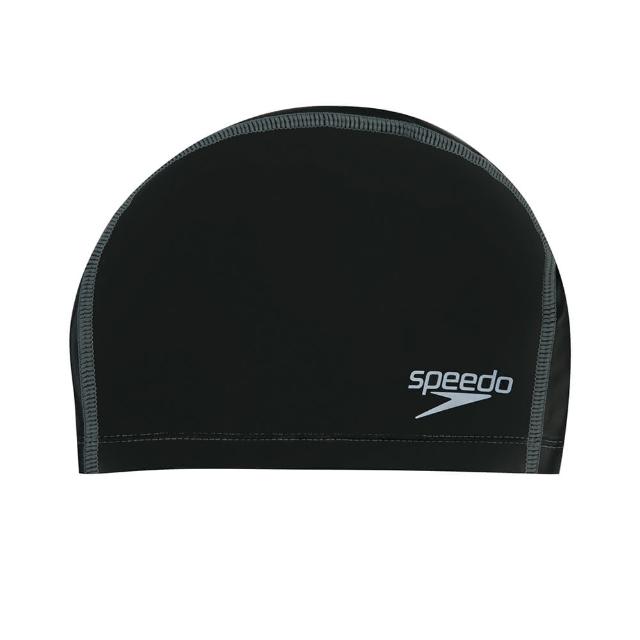 【SPEEDO】成人合成泳帽 Pace Long Hair(黑)