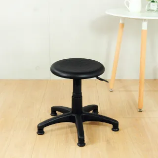 【LOGIS】抗靜電X圓椅面工作椅(美髮椅 電腦椅)
