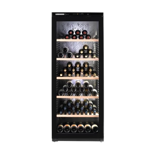 【LIEBHERR 利勃】獨立型單溫頂級紅酒櫃 WKgb4113(除霧式設計最大存放168瓶)